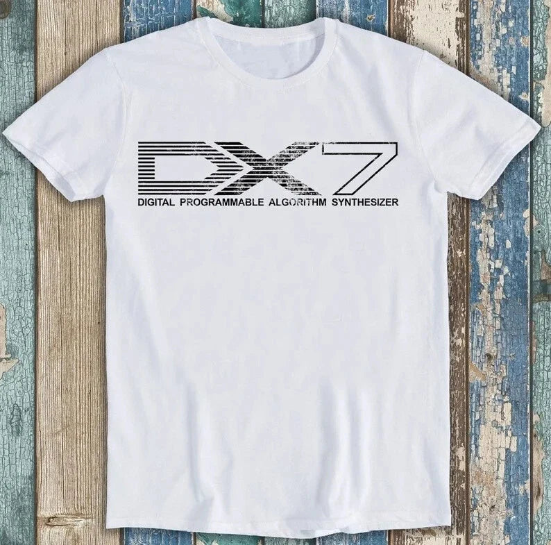 DX-7 Digital Programmable Algorithm Synthesizer - Adult & Kids T-Shirts, Sweatshirts & Hoodies apparel design preview 1