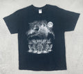 Vintage GILDAN Y2K Adult XL Black Short Sleeve Wolf - Adult & Kids T-Shirts, Sweatshirts & Hoodies apparel design preview 1