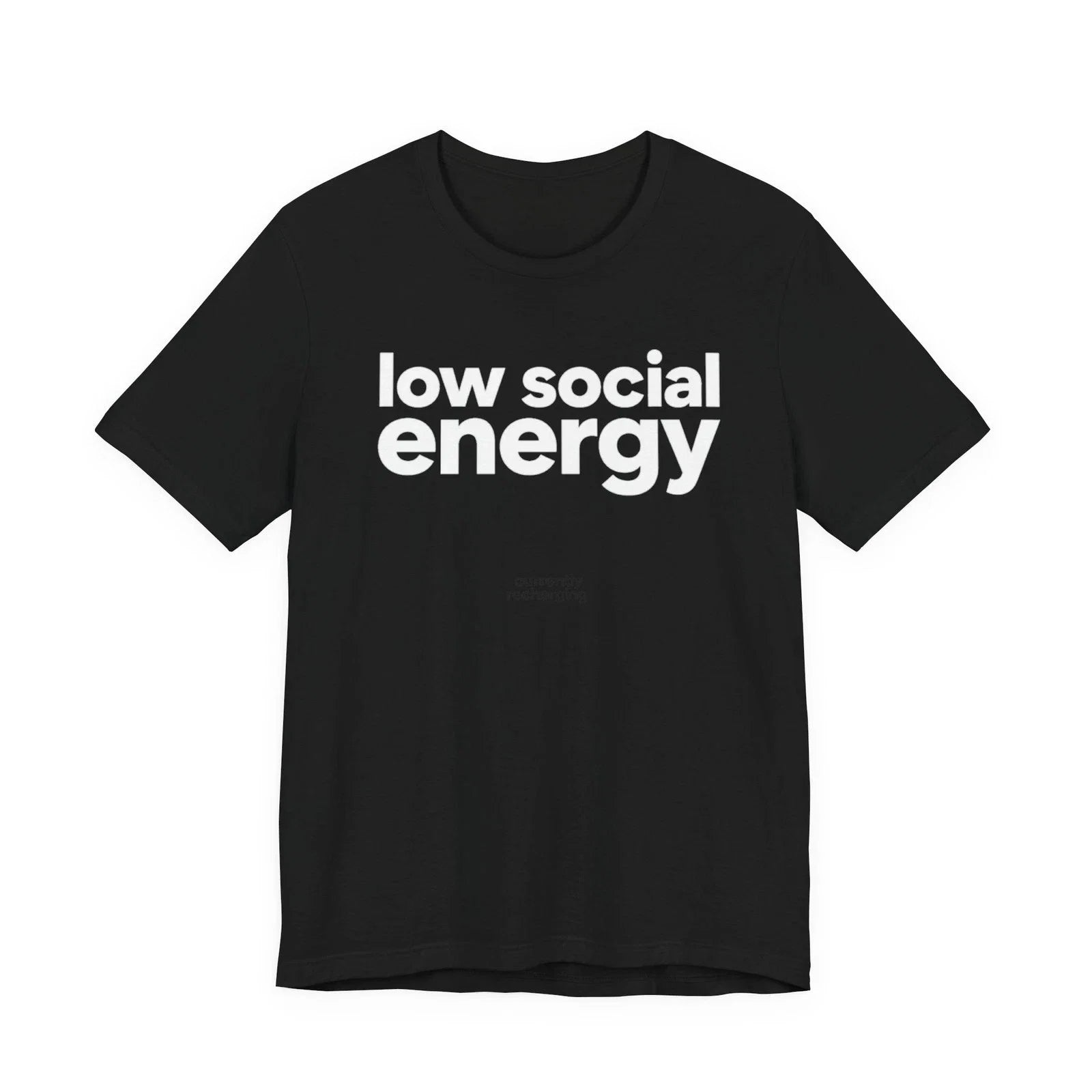 Low Social Energy Funny Introvert Minimalist - Adult & Kids T-Shirts, Sweatshirts & Hoodies apparel design preview 1