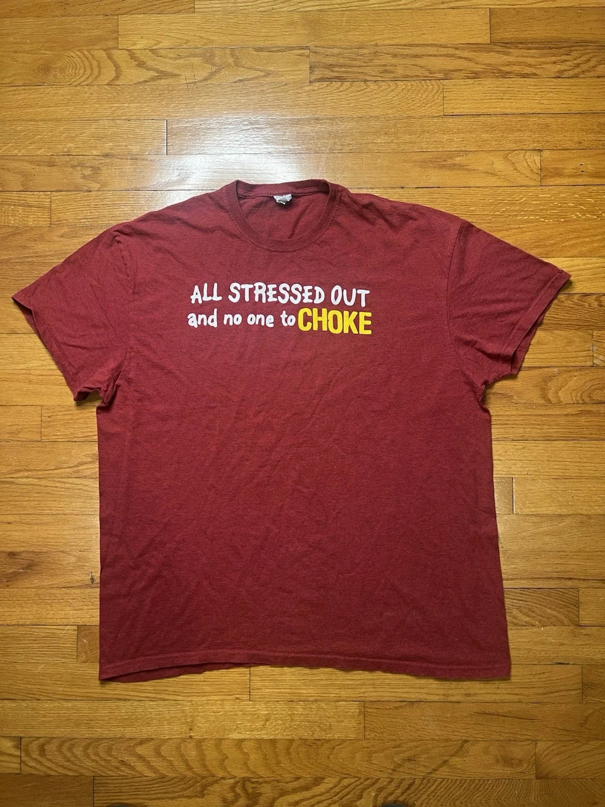 Vintage Mens All Stressed Out And No One To Choke - Adult & Kids T-Shirts, Sweatshirts & Hoodies apparel design preview 1