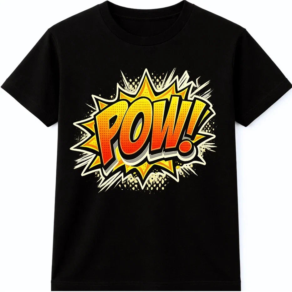 POW Comic Style Graphic Pop Art Statement Design - Adult & Kids T-Shirts, Sweatshirts & Hoodies apparel design preview 1