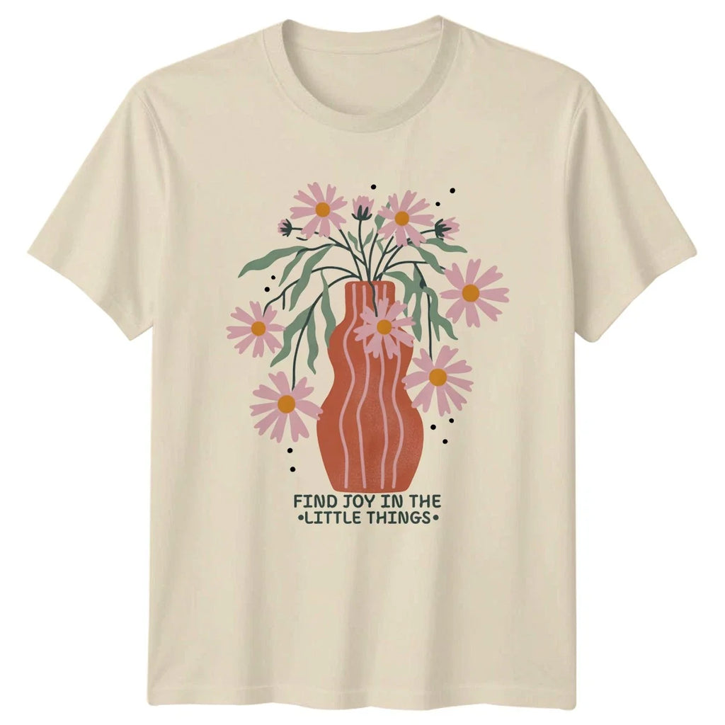 Find Joy In The Little Womens Boho Floral Lifestyle - Adult & Kids T-Shirts, Sweatshirts & Hoodies apparel design preview 1
