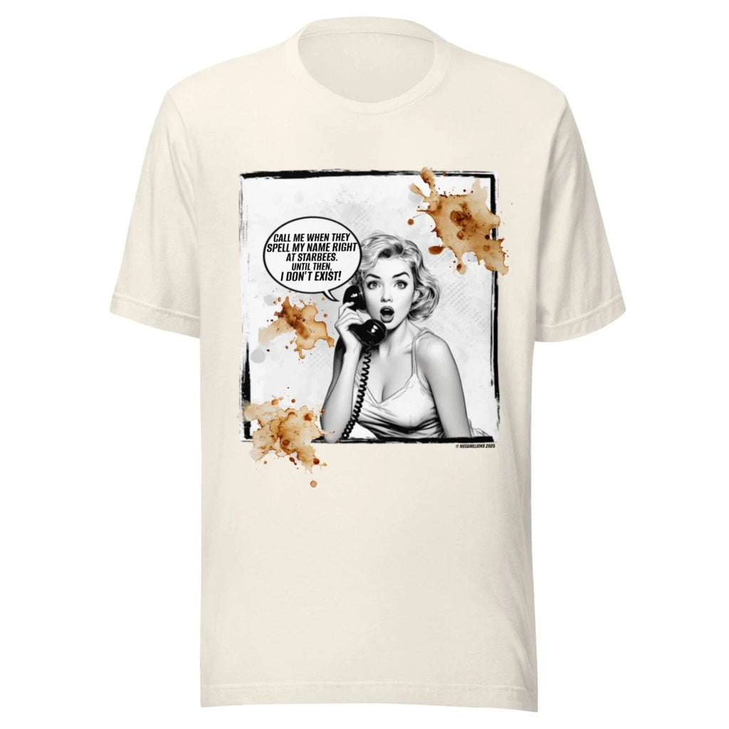 COFFEE FUNNY POP ART WOMAN ALL SIZES- VINTAGE WHITE - Adult & Kids T-Shirts, Sweatshirts & Hoodies apparel design preview 1