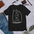 No Cat Life Kawaii Kitty Graphic Gothic Cute Gift - Adult & Kids T-Shirts, Sweatshirts & Hoodies apparel design preview 1
