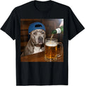 Pit Bull Drinking Beer Funny Dog Meme - Adult & Kids T-Shirts, Sweatshirts & Hoodies apparel design preview 1
