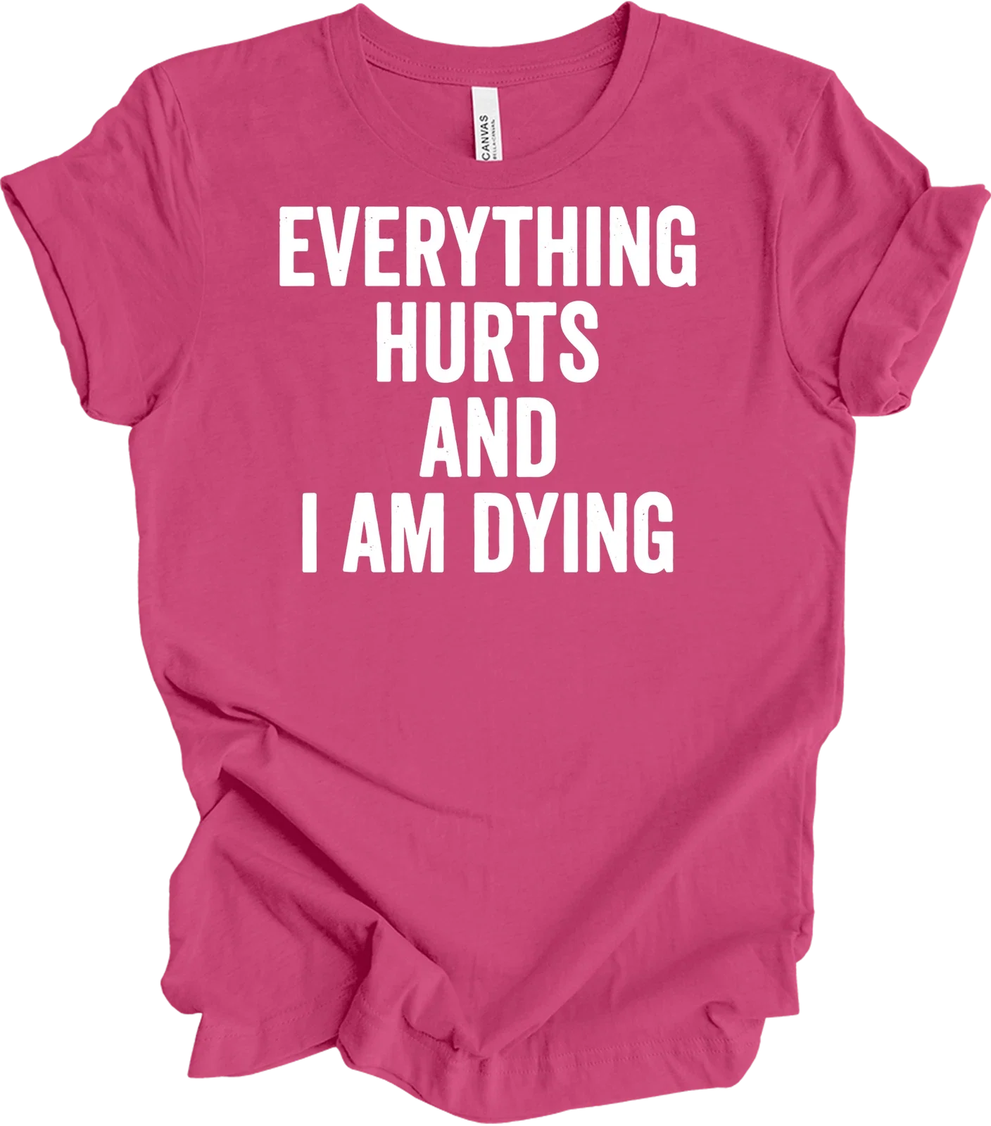 Everything Hurts and I'm Dying Funny Dark Humor - Adult & Kids T-Shirts, Sweatshirts & Hoodies apparel design preview 1