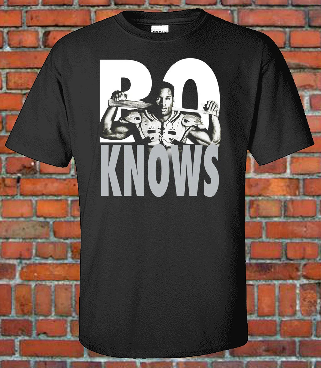 Bo Jackson Knows Raiders Graphic - Adult & Kids T-Shirts, Sweatshirts & Hoodies apparel design preview 1