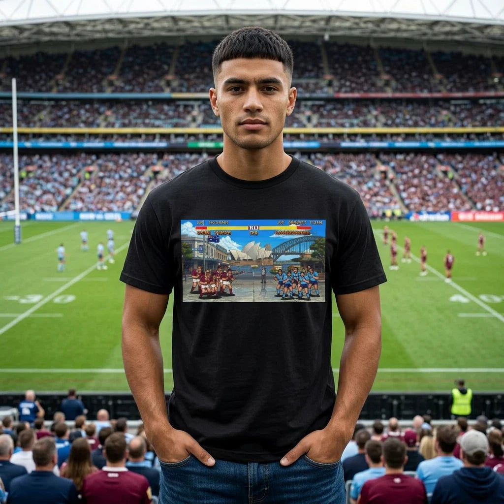 State of Origin Funny Aussie Rugby League Fan Gift - Adult & Kids T-Shirts, Sweatshirts & Hoodies apparel design preview 1