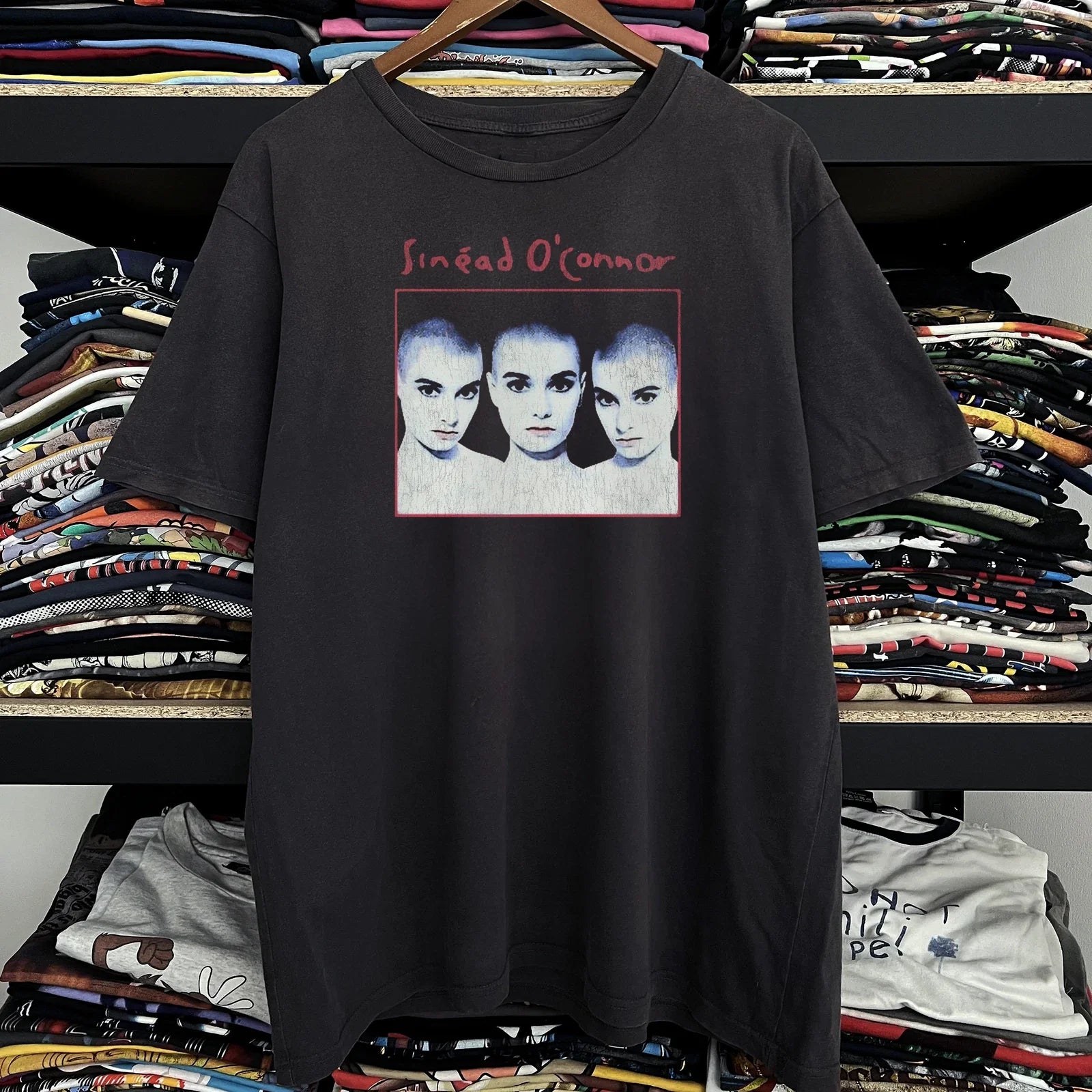90s Sinead O Connor Classic Black M - Adult & Kids T-Shirts, Sweatshirts & Hoodies apparel design preview 1