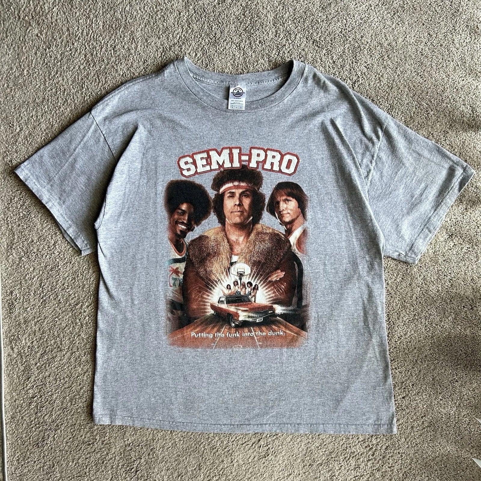 Y2K Semi Pro Will Ferrell Comedy Vintage Movie XL - Adult & Kids T-Shirts, Sweatshirts & Hoodies apparel design preview 1