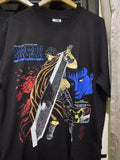 Vintage 90's Berserk Guts Anime Movie Black Reprint - Adult & Kids T-Shirts, Sweatshirts & Hoodies apparel design preview 1