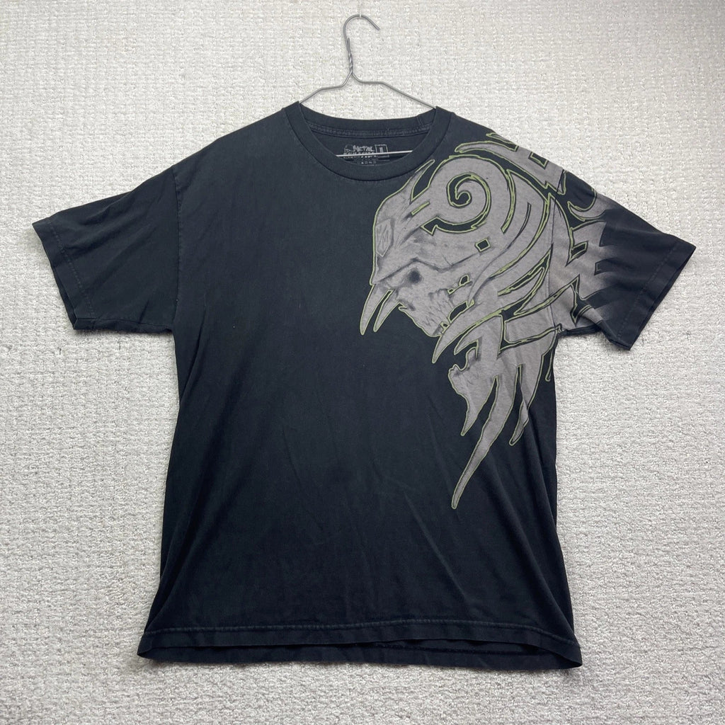 VTG Y2K Metal Mulisha Motocross Tribal Skull Graphic - Adult & Kids T-Shirts, Sweatshirts & Hoodies apparel design preview 1