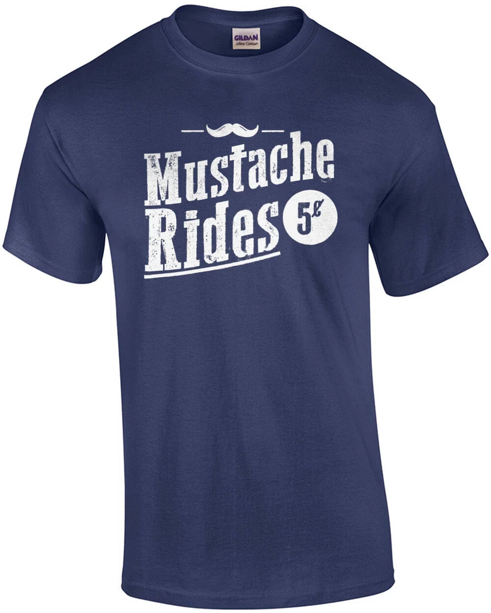 Mustache Rides 5 cents funny offensive sexual - Adult & Kids T-Shirts, Sweatshirts & Hoodies apparel design preview 1