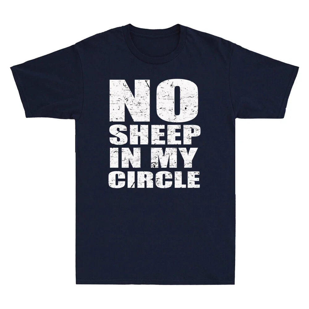 No Sheep In My Circle Funny Sarcastic Saying Vintage - Adult & Kids T-Shirts, Sweatshirts & Hoodies apparel design preview 1