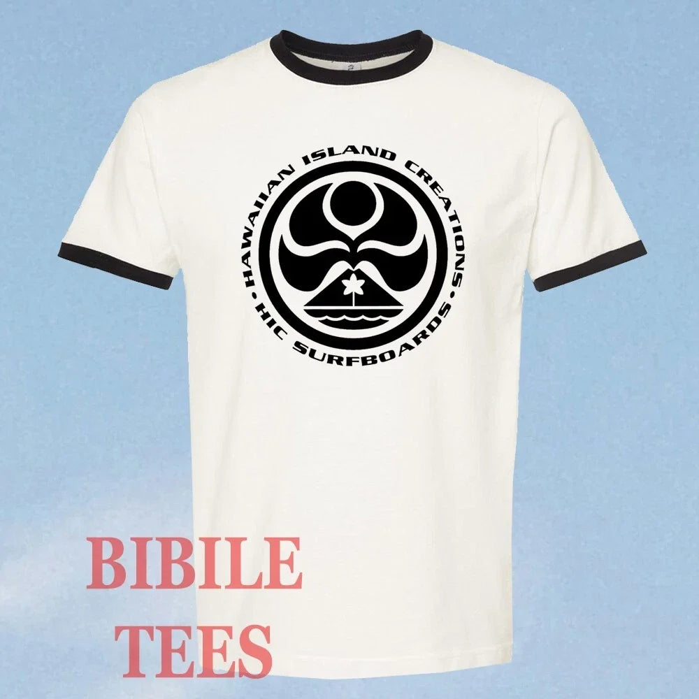 HIC Hawaiian Island Creations Surfing Men's Ringer - Adult & Kids T-Shirts, Sweatshirts & Hoodies apparel design preview 1