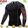 Mens Compression Top Workout cross fit MMA Cycling - Adult & Kids T-Shirts, Sweatshirts & Hoodies apparel design preview 1