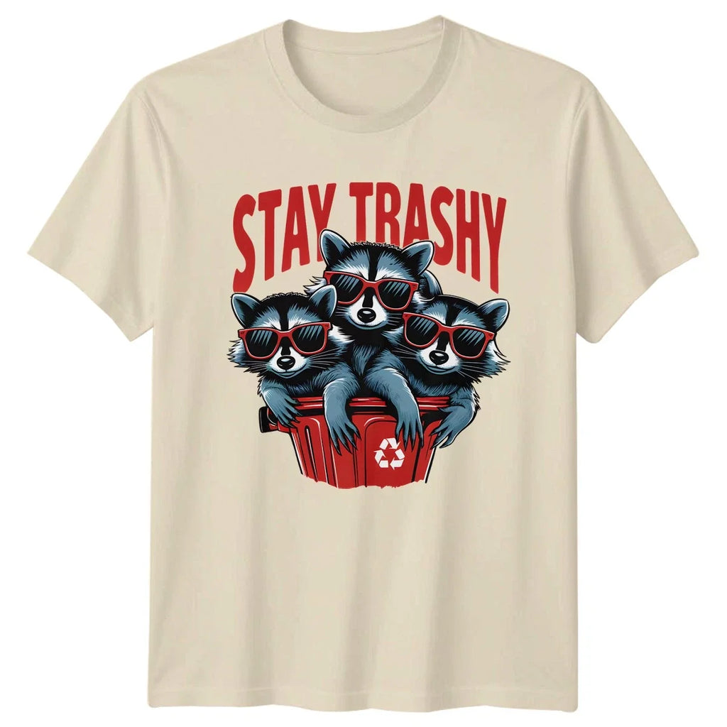 Stay Trashy Raccoon Lovers Wildlife Humor Birthday - Adult & Kids T-Shirts, Sweatshirts & Hoodies apparel design preview 1