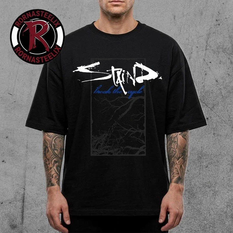 Staind Break The Cycle 25 Anniversary Tour 2026 Merch - Adult & Kids T-Shirts, Sweatshirts & Hoodies apparel design preview 1