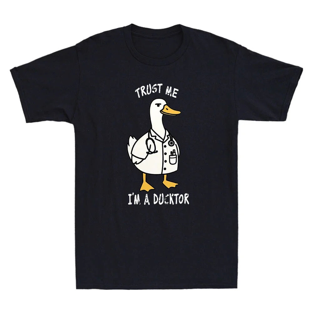 Trust Me Im A Ducktor Funny Whimsical Duck Doctor - Adult & Kids T-Shirts, Sweatshirts & Hoodies apparel design preview 1