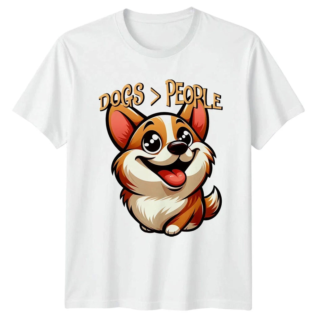 Dogs Greater Than People Corgi Lover Birthday Gift - Adult & Kids T-Shirts, Sweatshirts & Hoodies apparel design preview 1