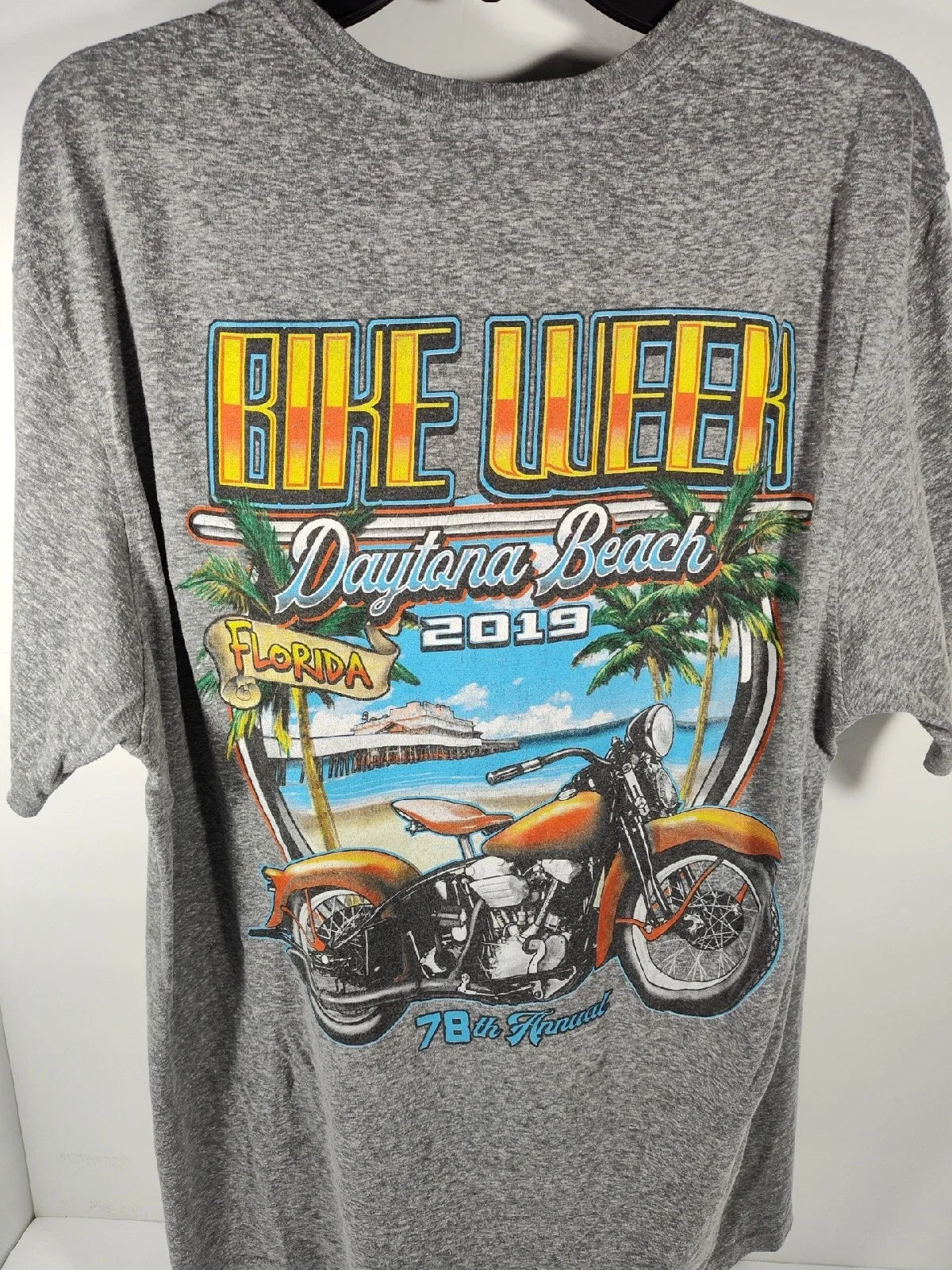 2019 Daytona Beach Bike Week Men's Size XL Motorcycle - Adult & Kids T-Shirts, Sweatshirts & Hoodies apparel design preview 1