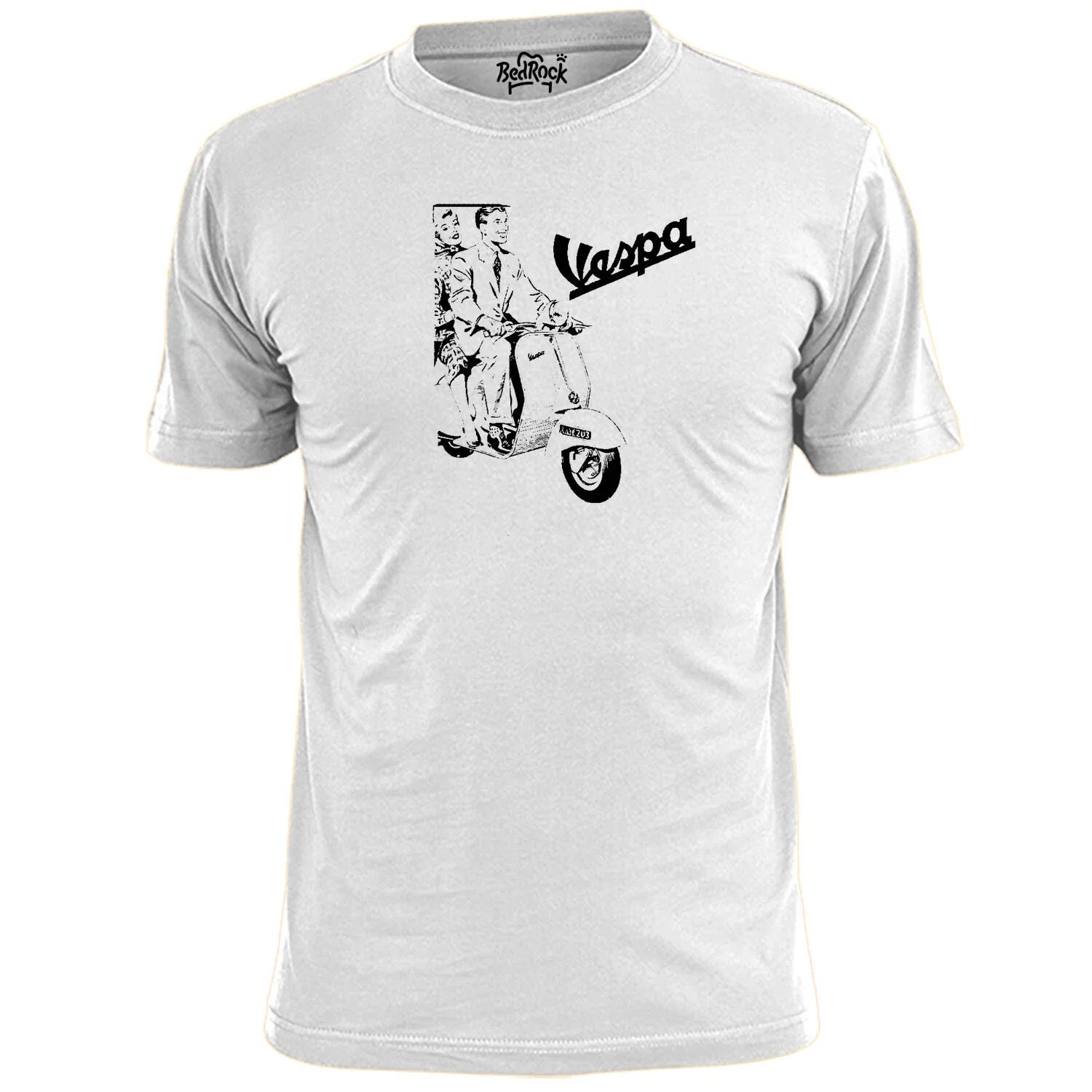 Mens Vespa Scooter Poster (V1) Mod Weller Jam Boy - Adult & Kids T-Shirts, Sweatshirts & Hoodies apparel design preview 1