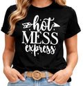 Hot Mess Express Funny Quote Graphic Sarcastic Mom - Adult & Kids T-Shirts, Sweatshirts & Hoodies apparel design preview 1