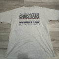 Vintage 1990s Christian Quote Jesus Hanes Heavyweight - Adult & Kids T-Shirts, Sweatshirts & Hoodies apparel design preview 1