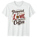 Powered By Love Fueled Coffee Lover Humor Mothers Day - Adult & Kids T-Shirts, Sweatshirts & Hoodies apparel design preview 1