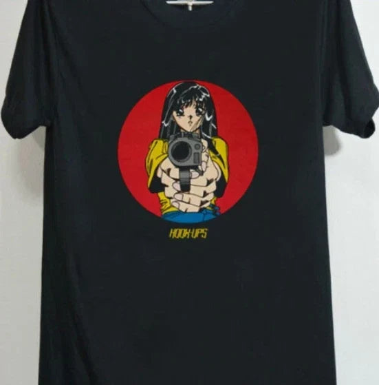 Hook Ups Skateboard Anime Black - Adult & Kids T-Shirts, Sweatshirts & Hoodies apparel design preview 1