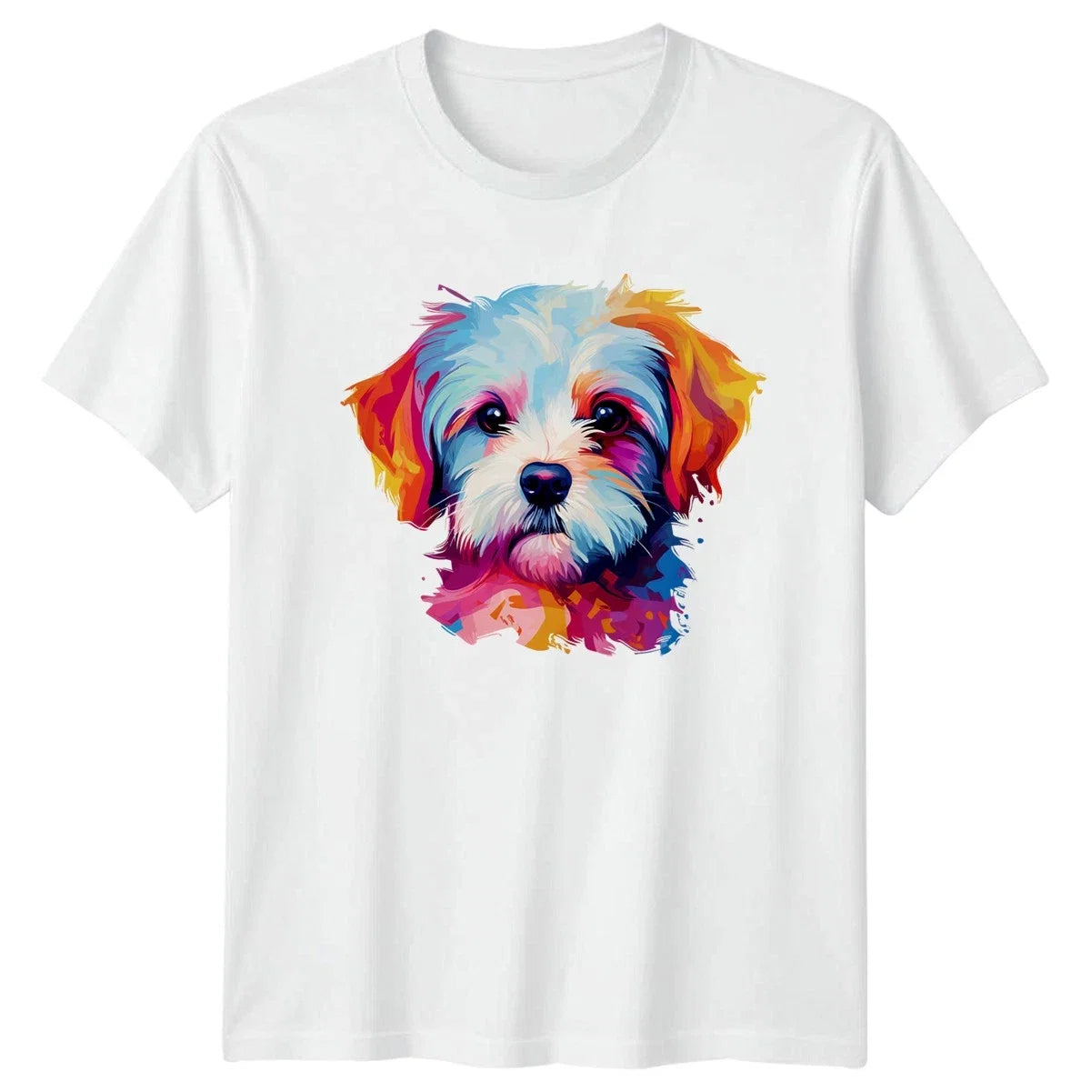 Colorful Dog Face Pet Portrait Lover - Adult & Kids T-Shirts, Sweatshirts & Hoodies apparel design preview 1