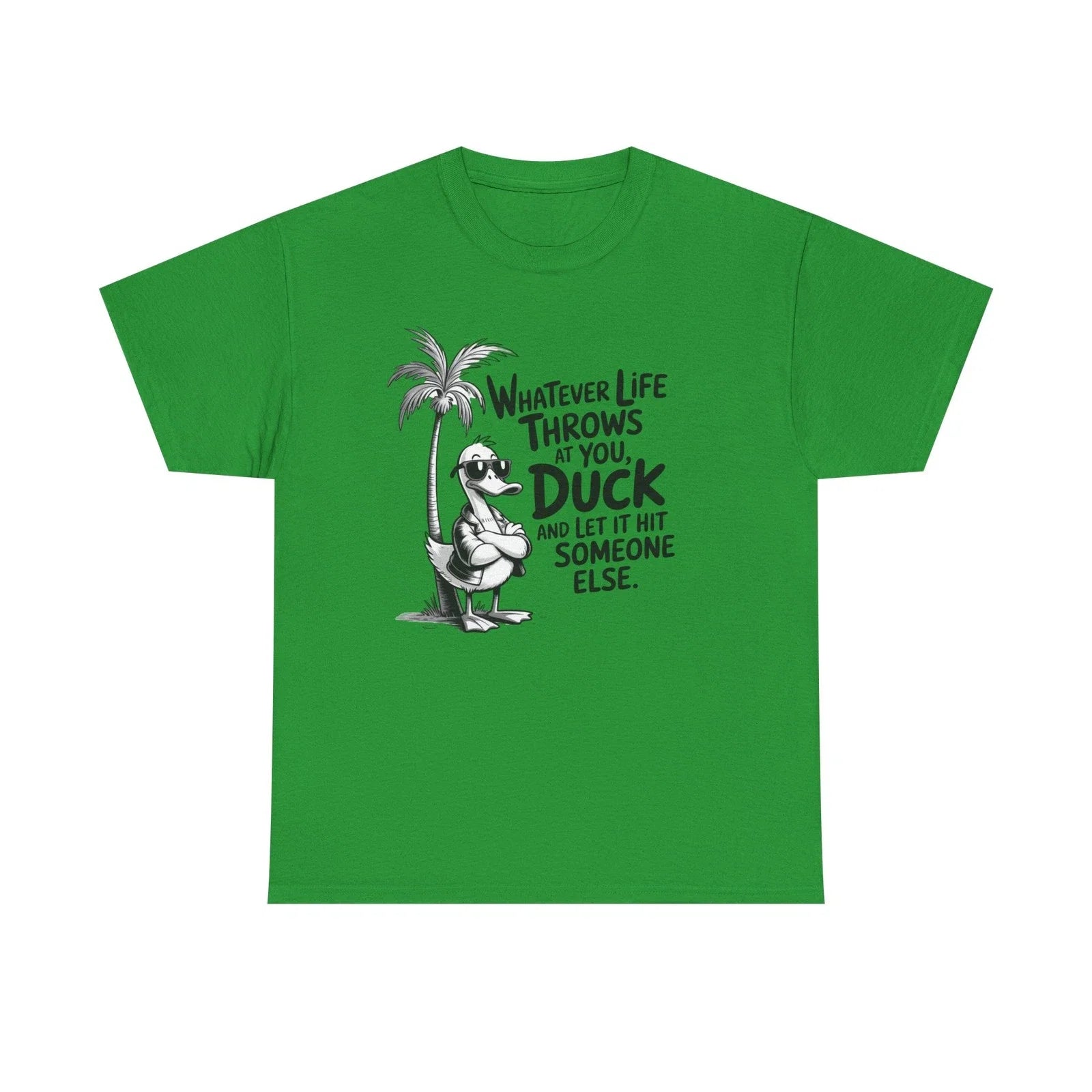 Whatever Life Throws Duck Funny Cartoon Adult Humor - Adult & Kids T-Shirts, Sweatshirts & Hoodies apparel design preview 1