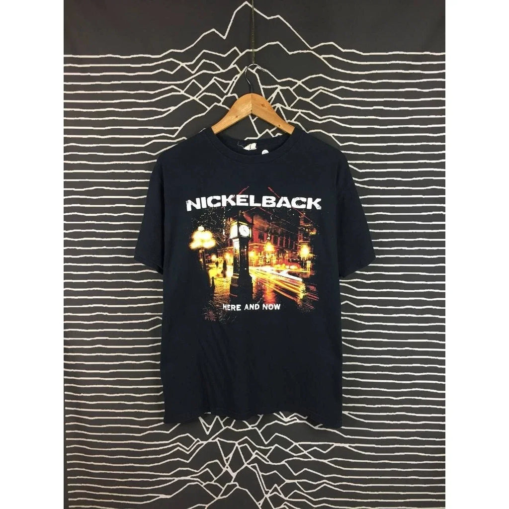 Vtg Y2K Nickelback Here And Now Studio Album Cover - Adult & Kids T-Shirts, Sweatshirts & Hoodies apparel design preview 1