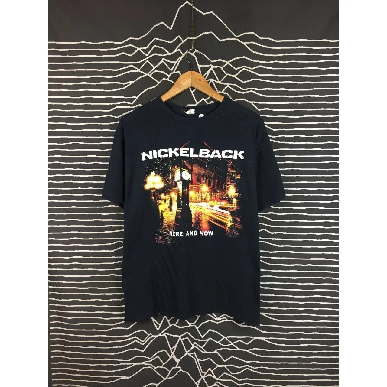 Vtg Y2K Nickelback Here And Now Studio Album Cover - Adult & Kids T-Shirts, Sweatshirts & Hoodies apparel design preview 1