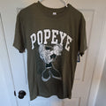 Brisco Brands Popeye Graphic Print Men's M Olive - Adult & Kids T-Shirts, Sweatshirts & Hoodies apparel design preview 1