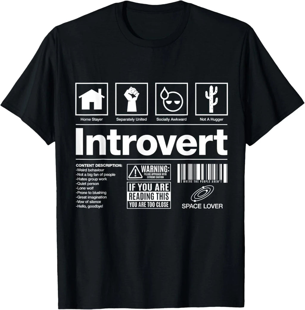 Introvert Label Signs - Adult & Kids T-Shirts, Sweatshirts & Hoodies apparel design preview 1