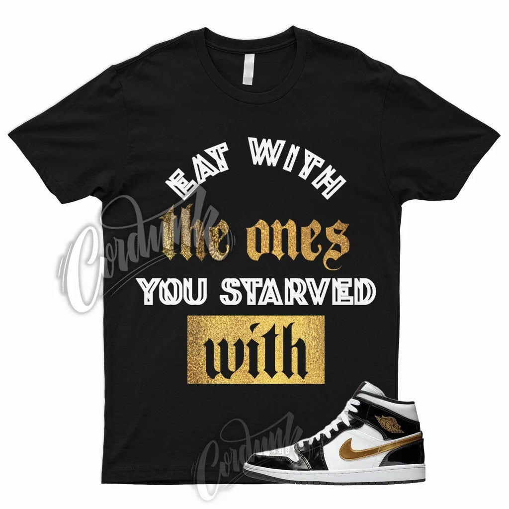 STRVD for 1 Mid Patent Black White Metallic Gold NRG - Adult & Kids T-Shirts, Sweatshirts & Hoodies apparel design preview 1