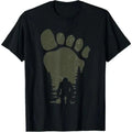 For men Sasquatch Bigfoot In The Forest Footprint - Adult & Kids T-Shirts, Sweatshirts & Hoodies apparel design preview 1