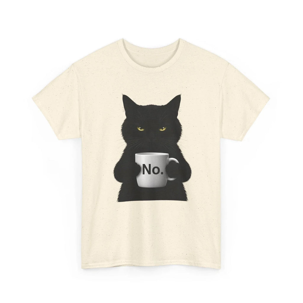 No Grumpy Black Cat Funny Lover Coffee Sarcastic - Adult & Kids T-Shirts, Sweatshirts & Hoodies apparel design preview 1