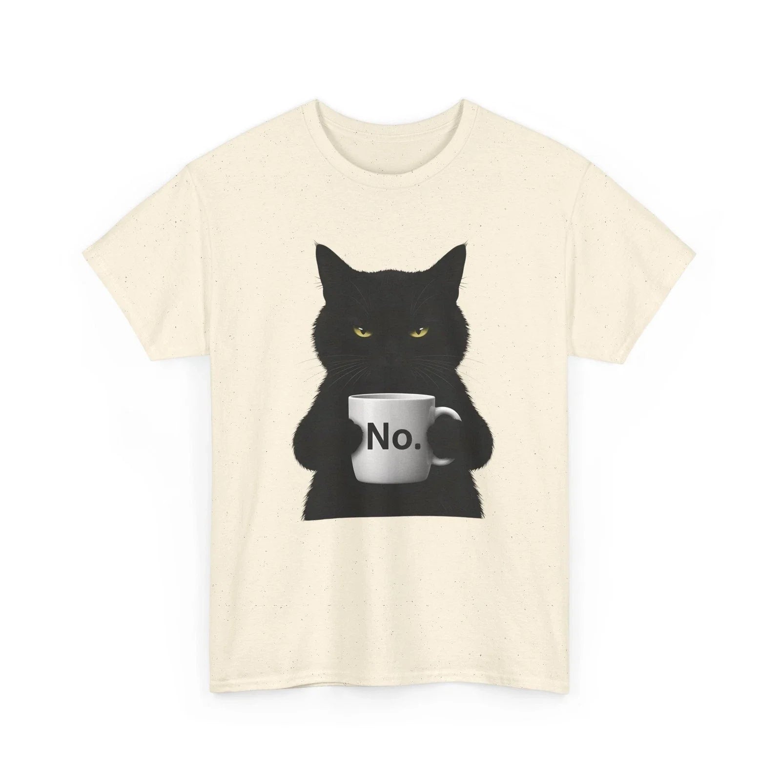No Grumpy Black Cat Funny Lover Coffee Sarcastic - Adult & Kids T-Shirts, Sweatshirts & Hoodies apparel design preview 1