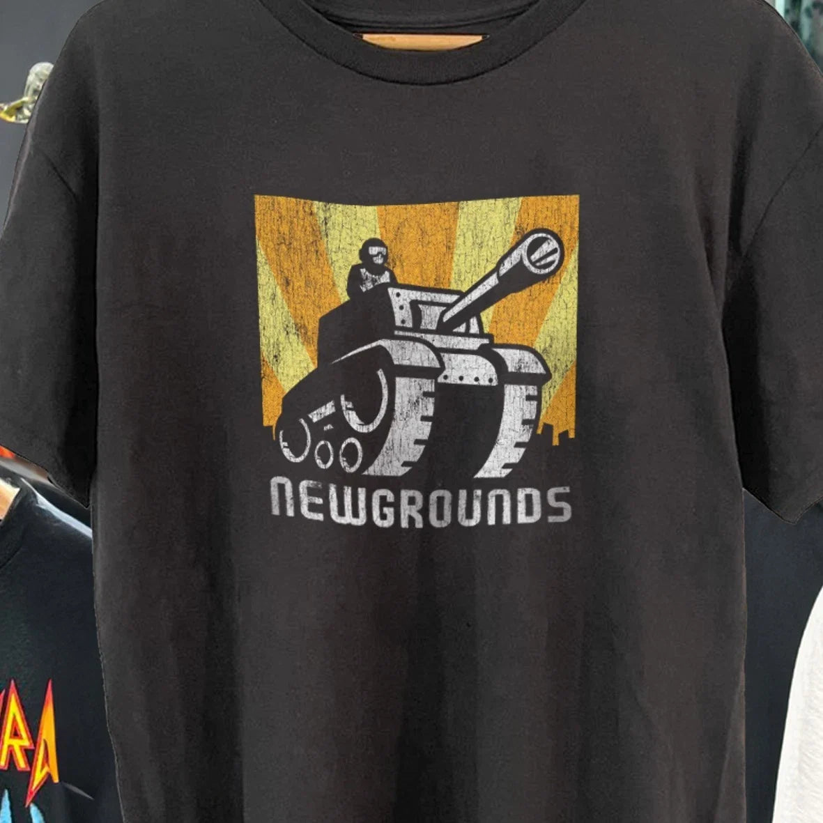 90's-00's Newground's Classic Black L - Adult & Kids T-Shirts, Sweatshirts & Hoodies apparel design preview 1