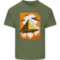 UFO Pyramid Alien Flying Saucer Mens Light Cotton - Adult & Kids T-Shirts, Sweatshirts & Hoodies apparel design preview 1