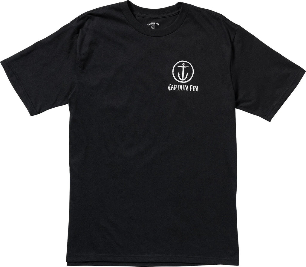 Captain Fin Co Core SST Mens Black (21A3512511) - Adult & Kids T-Shirts, Sweatshirts & Hoodies apparel design preview 1