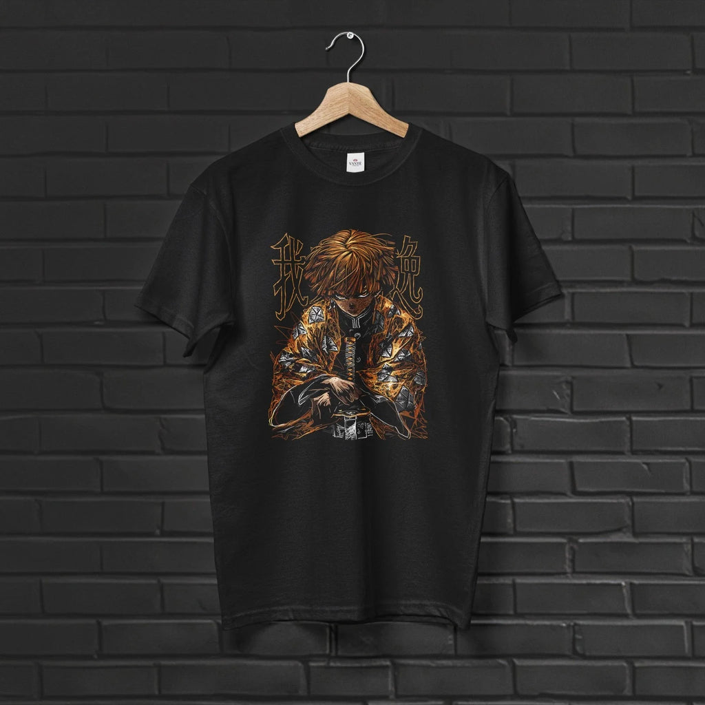 Zenitsu Agatsuma Anime Graphic Unisex Fan Gift Top - Adult & Kids T-Shirts, Sweatshirts & Hoodies apparel design preview 1