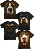 Big Pug and Rottweiler Face - Adult & Kids T-Shirts, Sweatshirts & Hoodies apparel design preview 1