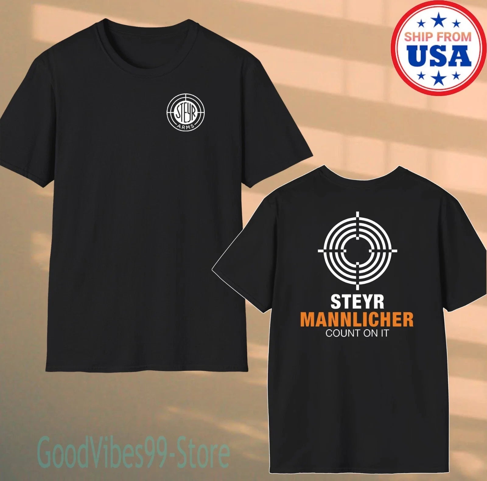 Steyr Mannlicher Guns Firearms Men's Black Size S-5XL - Adult & Kids T-Shirts, Sweatshirts & Hoodies apparel design preview 1