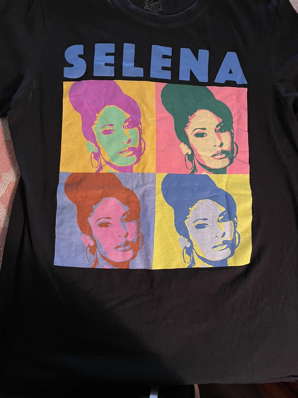 Selena Pop Art medium - Adult & Kids T-Shirts, Sweatshirts & Hoodies apparel design preview 1
