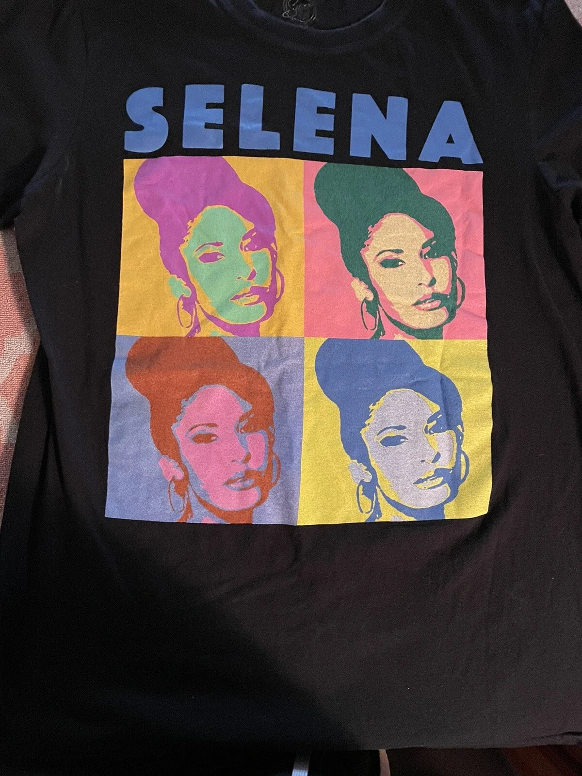 Selena Pop Art medium - Adult & Kids T-Shirts, Sweatshirts & Hoodies apparel design preview 1