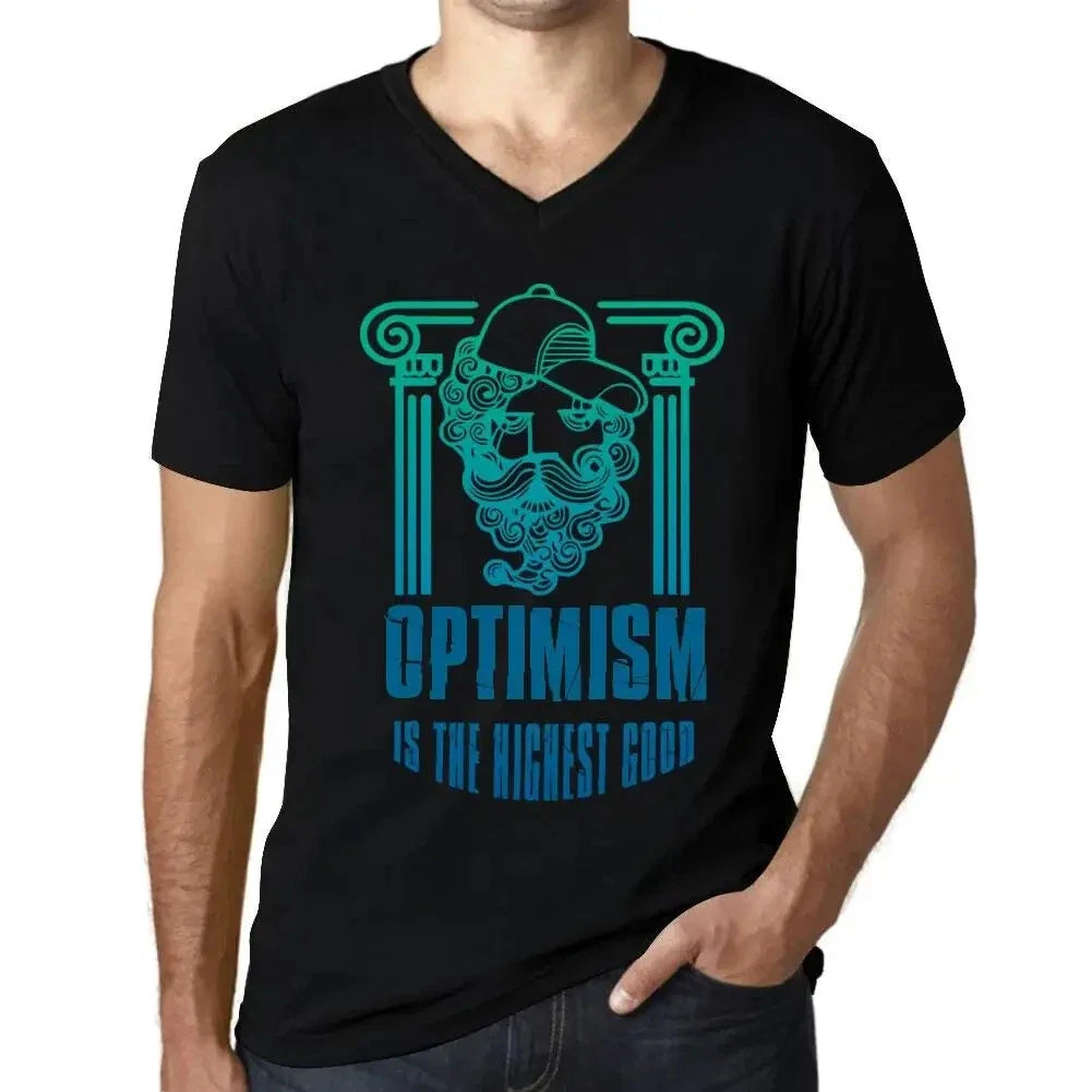 Men's Graphic V Neck Optimism Is The Highest Good - Adult & Kids T-Shirts, Sweatshirts & Hoodies apparel design preview 1