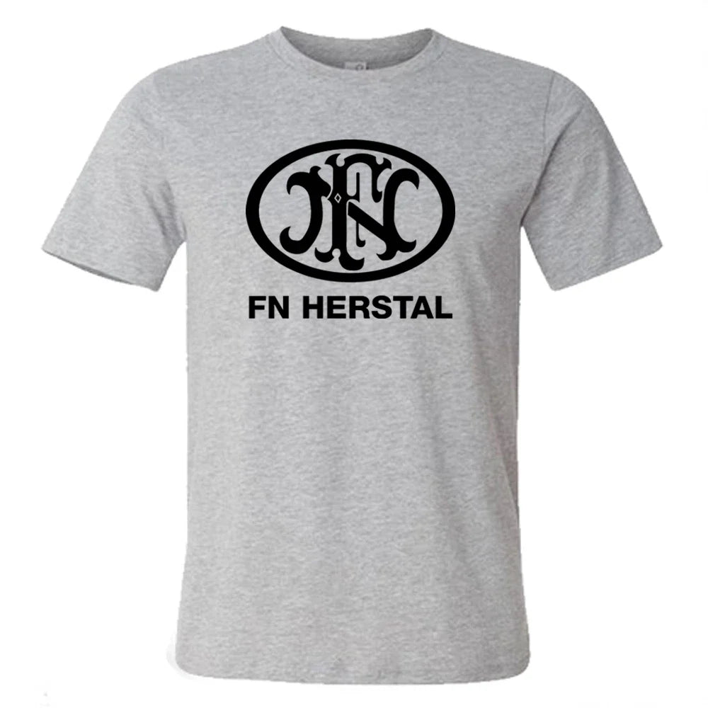 FN Herstal Firearms Guns Men's Grey Size S to 5XL - Adult & Kids T-Shirts, Sweatshirts & Hoodies apparel design preview 1